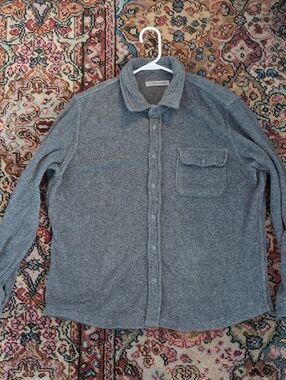 Outerknown Gray Hightide Snap Button Shirt